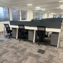 Used Ocee Design Goal Black Mesh Task Chair