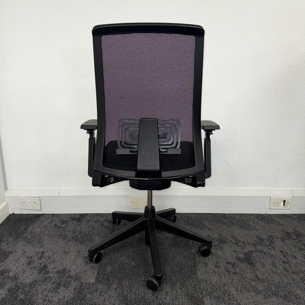Used Haworth Very Black Mesh Task Chair