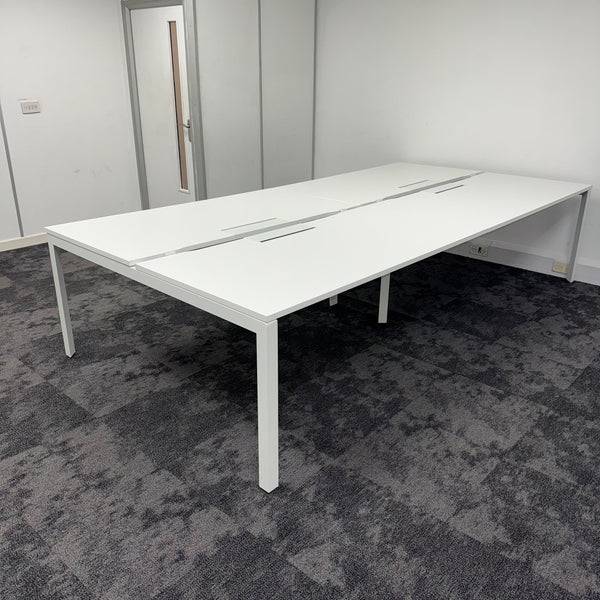 Used Herman Miller Bench Desk with Cable Tray