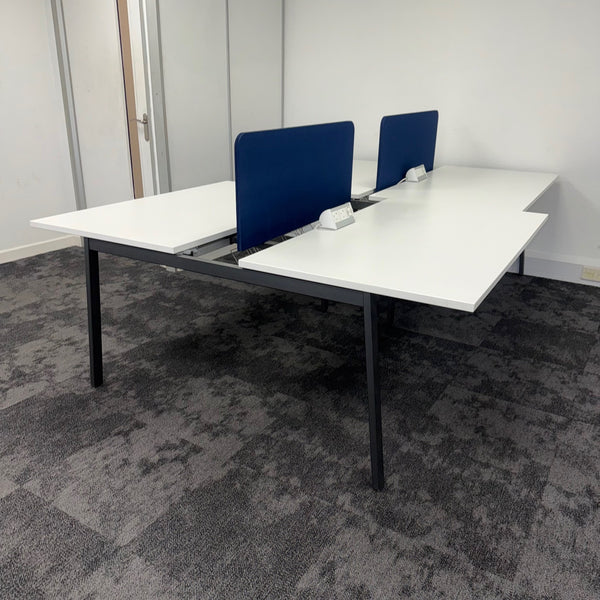 Used Herman Miller Sliding Top Bench Desk Bundle - Avilable in Banks of 4,6,8 etc