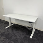 Used Steelcase Migration Height Adjustable Desk with Cable Tray and Modesty Panel