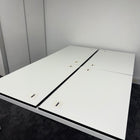 Used White Bench Desk with Cable Management - 1200x800