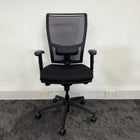 Used Fully Adjustable Mesh Task Chair - Reupholstered in New Fabric