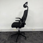 New Capitan Office Chair with Mesh Back Lumbar and Folding Arms Black