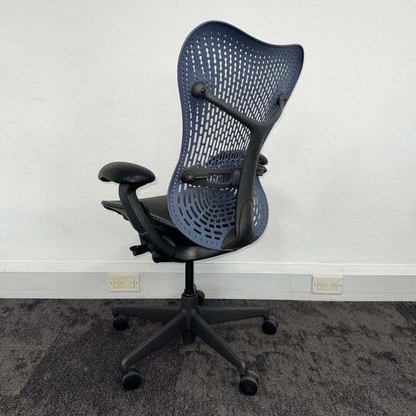 Used Herman Miller Mirra Full Spec with Flexi Front - Blue and Black