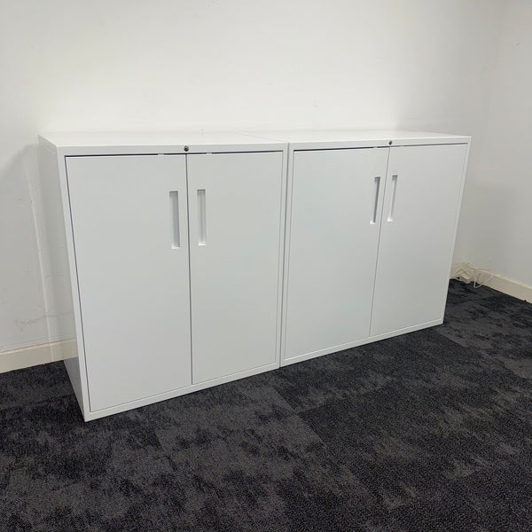 Used Steel Cupboard with Adjustable Shelf and Key