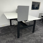 Used Ahrend Balance Double Electric Desk with Screens and Cable Management
