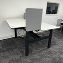 Used Ahrend Balance Double Electric Desk with Screens and Cable Management