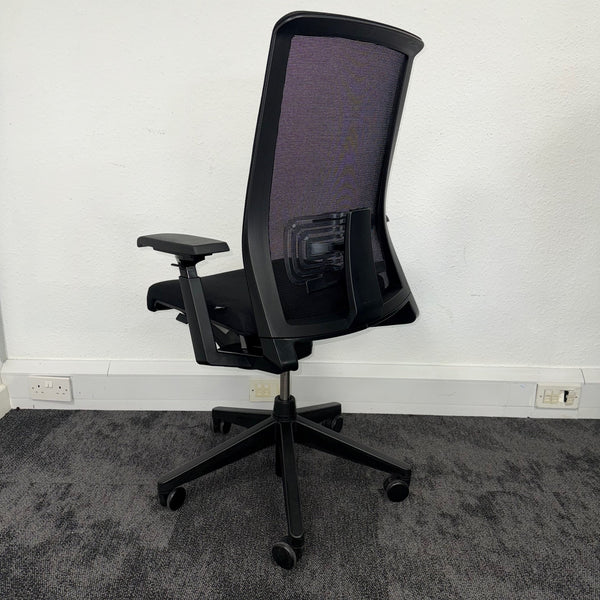 Used Haworth Very Black Mesh Task Chair