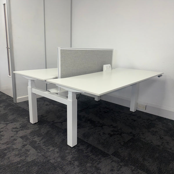 Used Techo Lift Sit Stand Electric Bench Desk - Fully Loaded