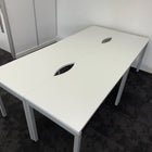 New Cancelled Order White Single Bench Desk 1200x600