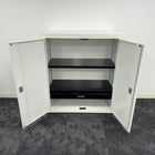 Used Senator Off White Steel Storage Cupboard