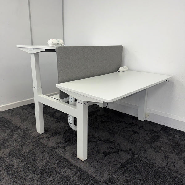 Used Herman Miller Ratio Double Electric Desk - Fully Loaded