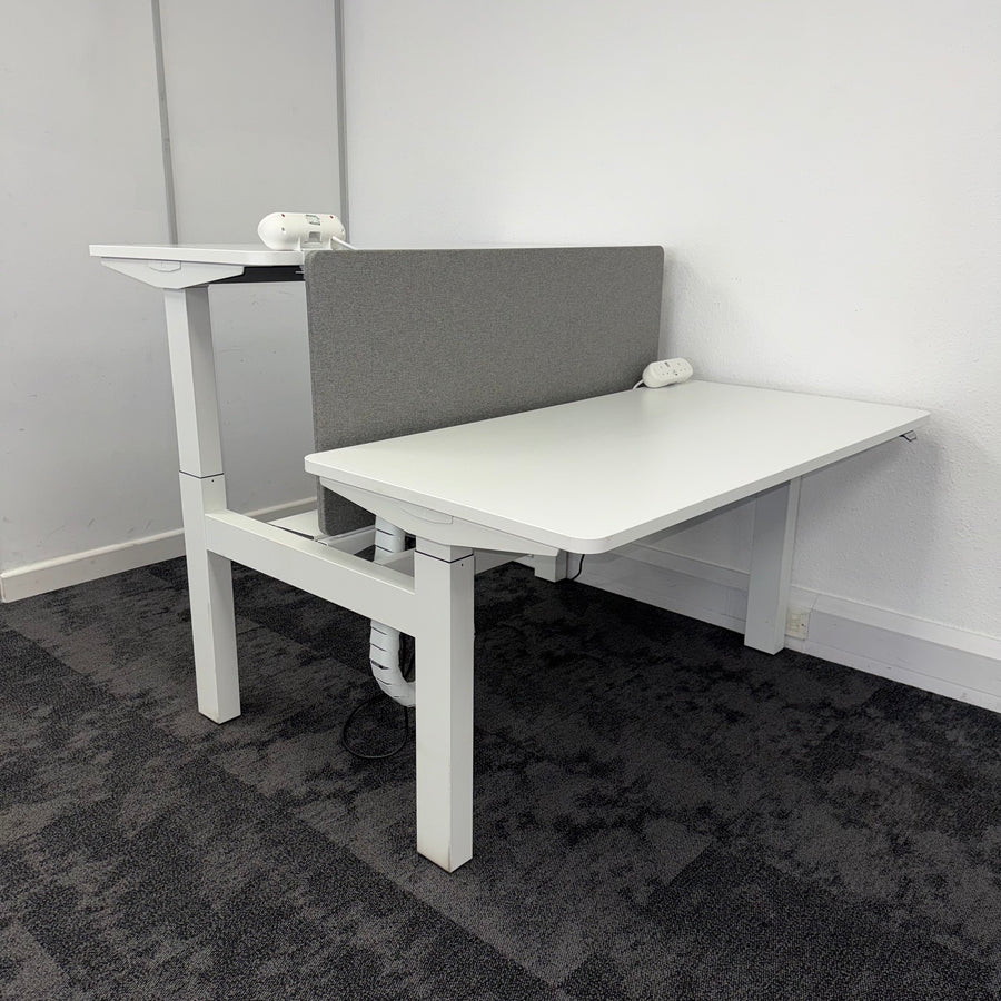 Used Herman Miller Ratio Double Electric Desk - Fully Loaded