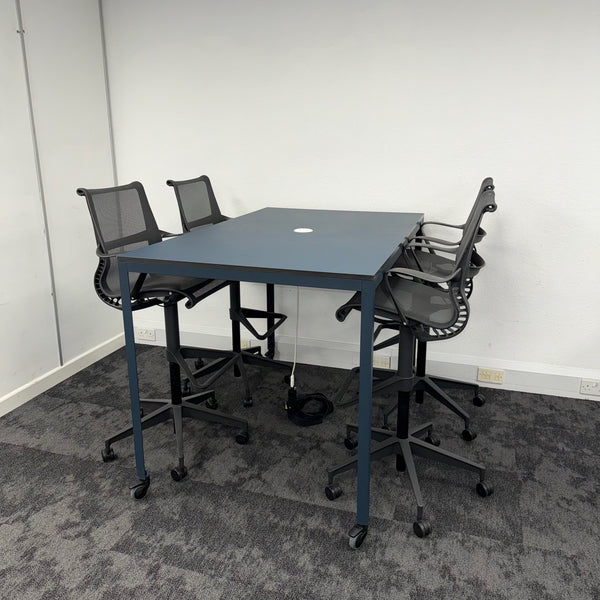Used Herman Miller and Icons Of Denmark High Table Set with Setu Chairs