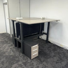 Used Steelcase Migration Electric Sit Stand Bench Bundle