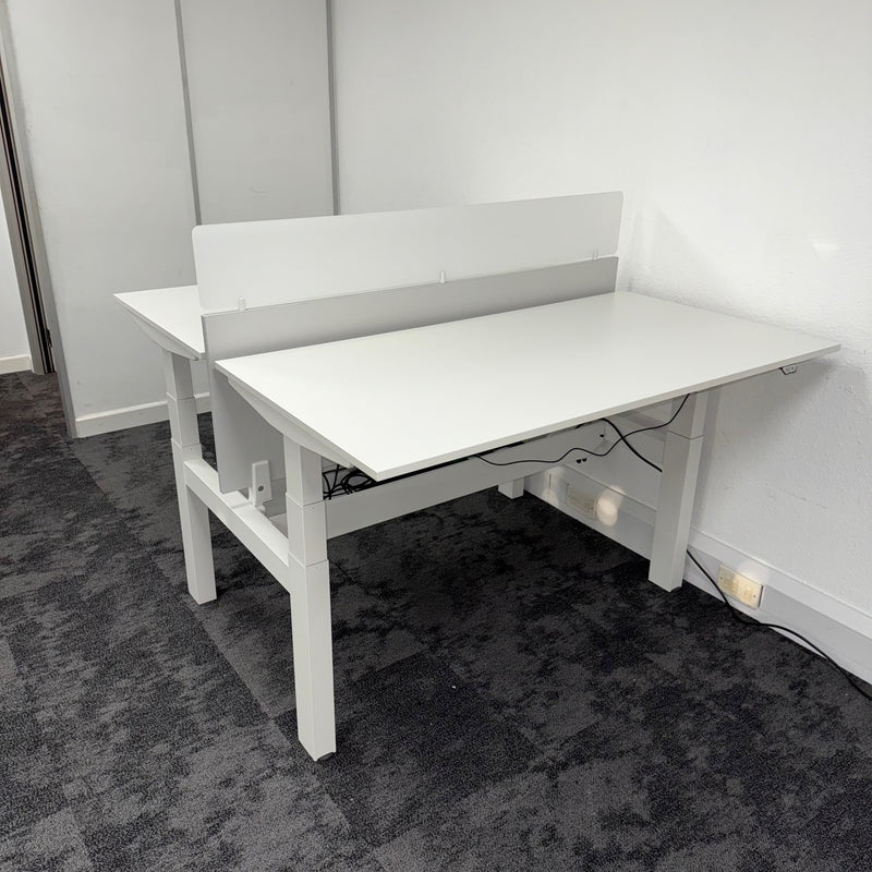 Used Steelcase Migration Electric Height Adjustable Bench Desk