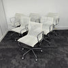 SET OF 6 - Original White Mesh EA-117 Office Chair by Charles Eames for Vitra