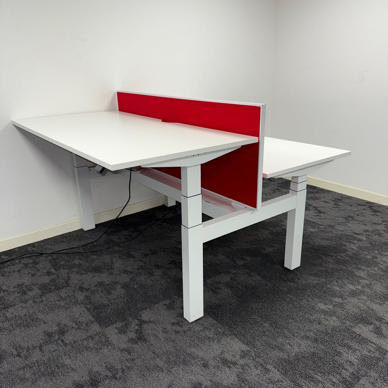 Used Herman Miller Ratio Electric Height Adjustable Bench Desk