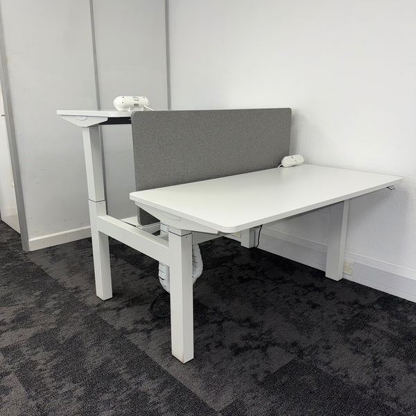 Used Herman Miller Ratio Double Electric Desk - Fully Loaded