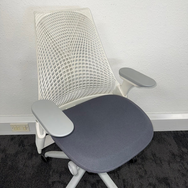 Used Herman Miller Sayl Full Spec with 3D Arms - Grey+White