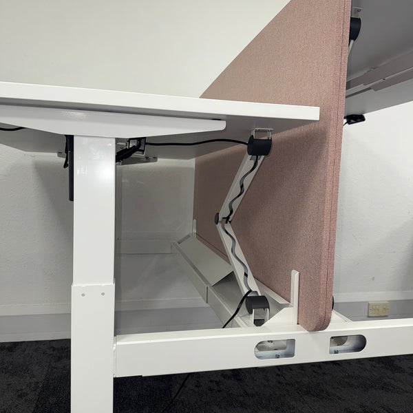 Height Adjustable Electric Bench Desk Complete Setup