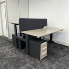 Used Steelcase Migration Electric Sit Stand Bench Bundle