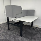 Used Ahrend Balance Double Electric Desk with Screens and Cable Management