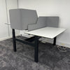 Used Ahrend Balance Double Electric Desk with Screens and Cable Management