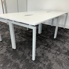 New Cancelled Order White Single Bench Desk 1200x600