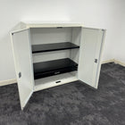 Used Senator Off White Steel Storage Cupboard