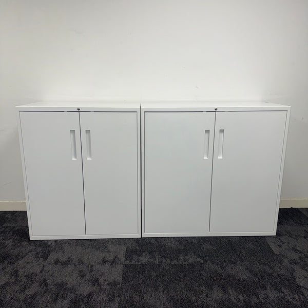 Used Steel Cupboard with Adjustable Shelf and Key