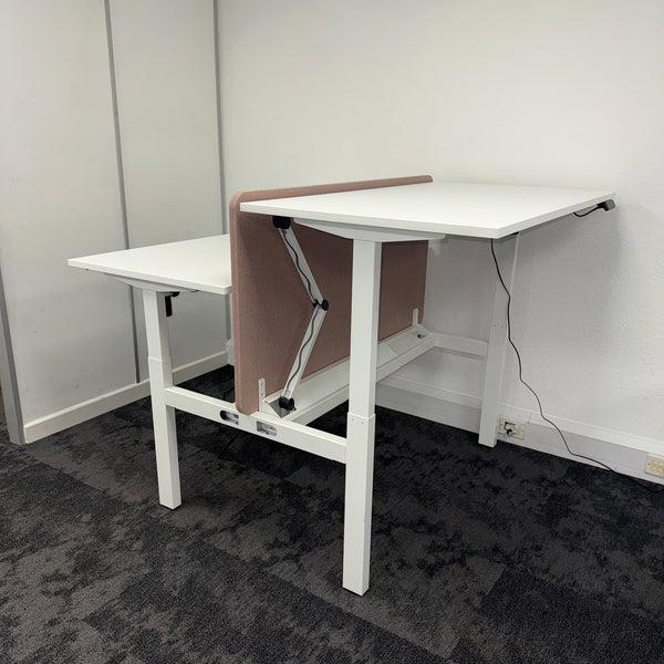 Height Adjustable Electric Bench Desk Complete Setup