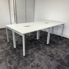 New Cancelled Order White Single Bench Desk 1200x600