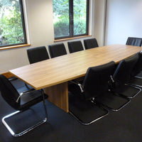 Used meeting table with ten chairs in a UK office