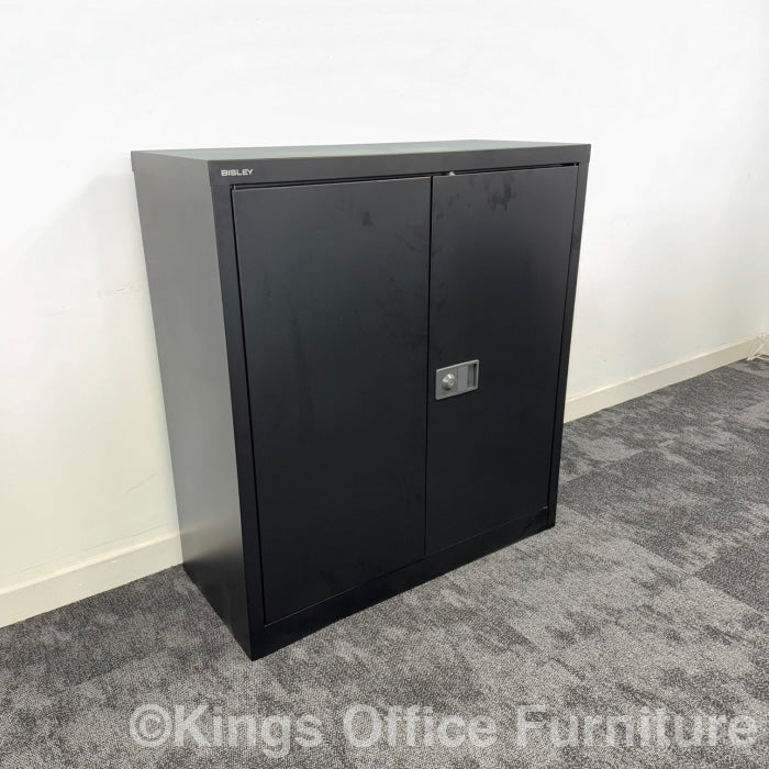 New Canceled Order Bisley Black Cupboard With Lock And Keys