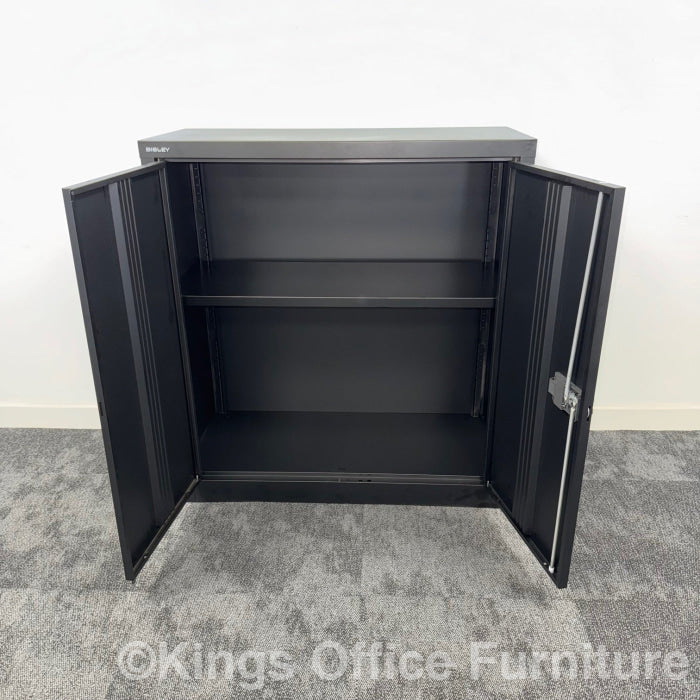 New Canceled Order Bisley Black Cupboard With Lock And Keys