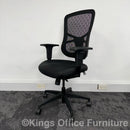 Used Black Mesh Multi Functional Task Chair