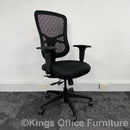 Used Black Mesh Multi Functional Task Chair