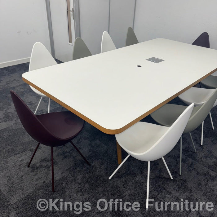 Used Fritz Hansen Drop Meeting Table Set With Power