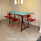 Used Frovi Relic High Breakout Table With 8 Stools