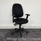 Used Fully Adjustable Task Chair With Lumbar Pump And Foldaway Arms