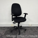 Used Fully Adjustable Task Chair With Lumbar Pump And Foldaway Arms
