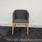 Used Grey Fabric Armchair