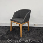 Used Grey Fabric Armchair