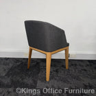 Used Grey Fabric Armchair