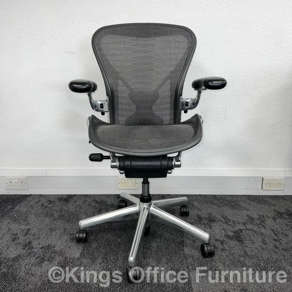 Used Herman Miller Aeron Chrome Edition Full Spec with Diamond