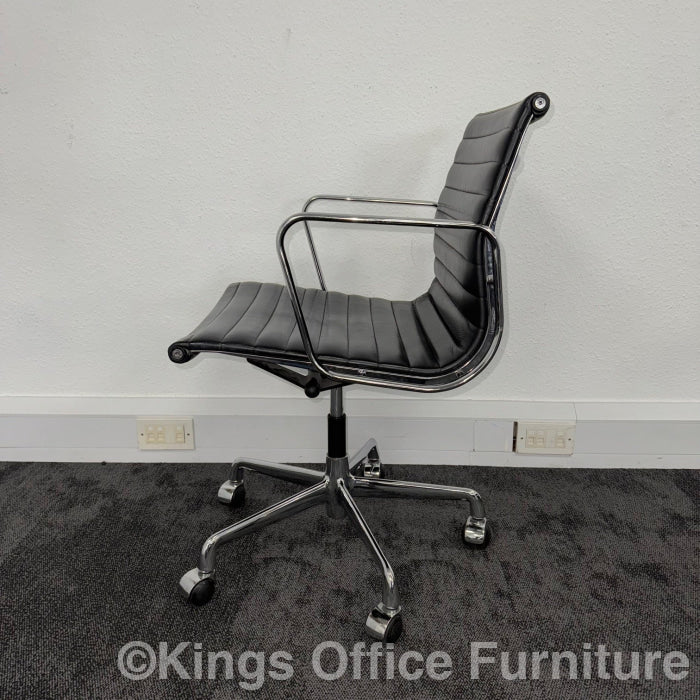 Used Icf Charles Eames Ea108 Leather Meeting Chairs