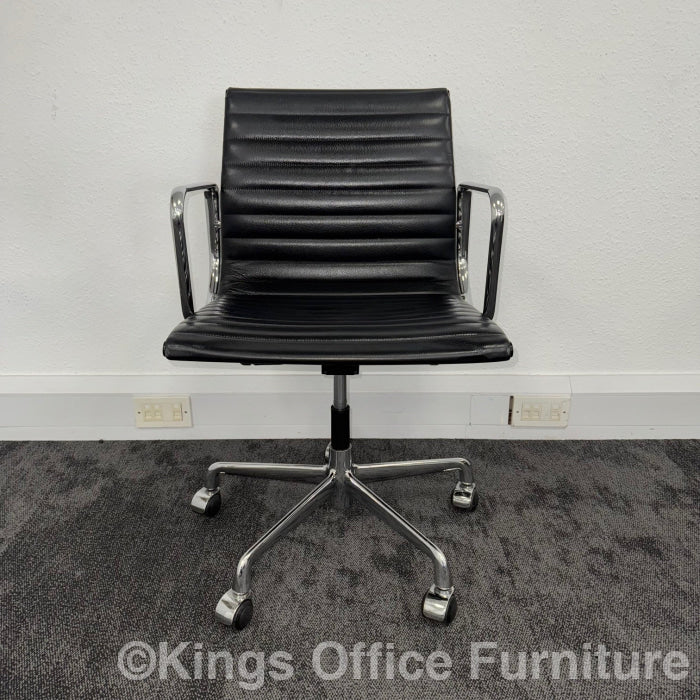 Used Icf Charles Eames Ea108 Leather Meeting Chairs