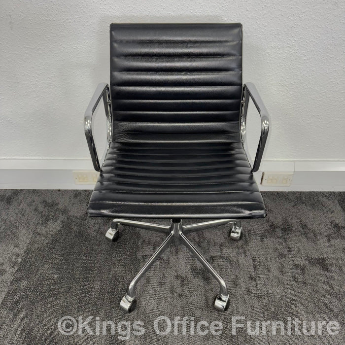 Used Icf Charles Eames Ea108 Leather Meeting Chairs